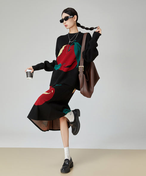 Apple Jacquard Knit Series